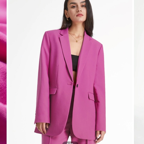 Commense Jackets & Blazers - Fuschia / pink oversized blazer sz L NWT